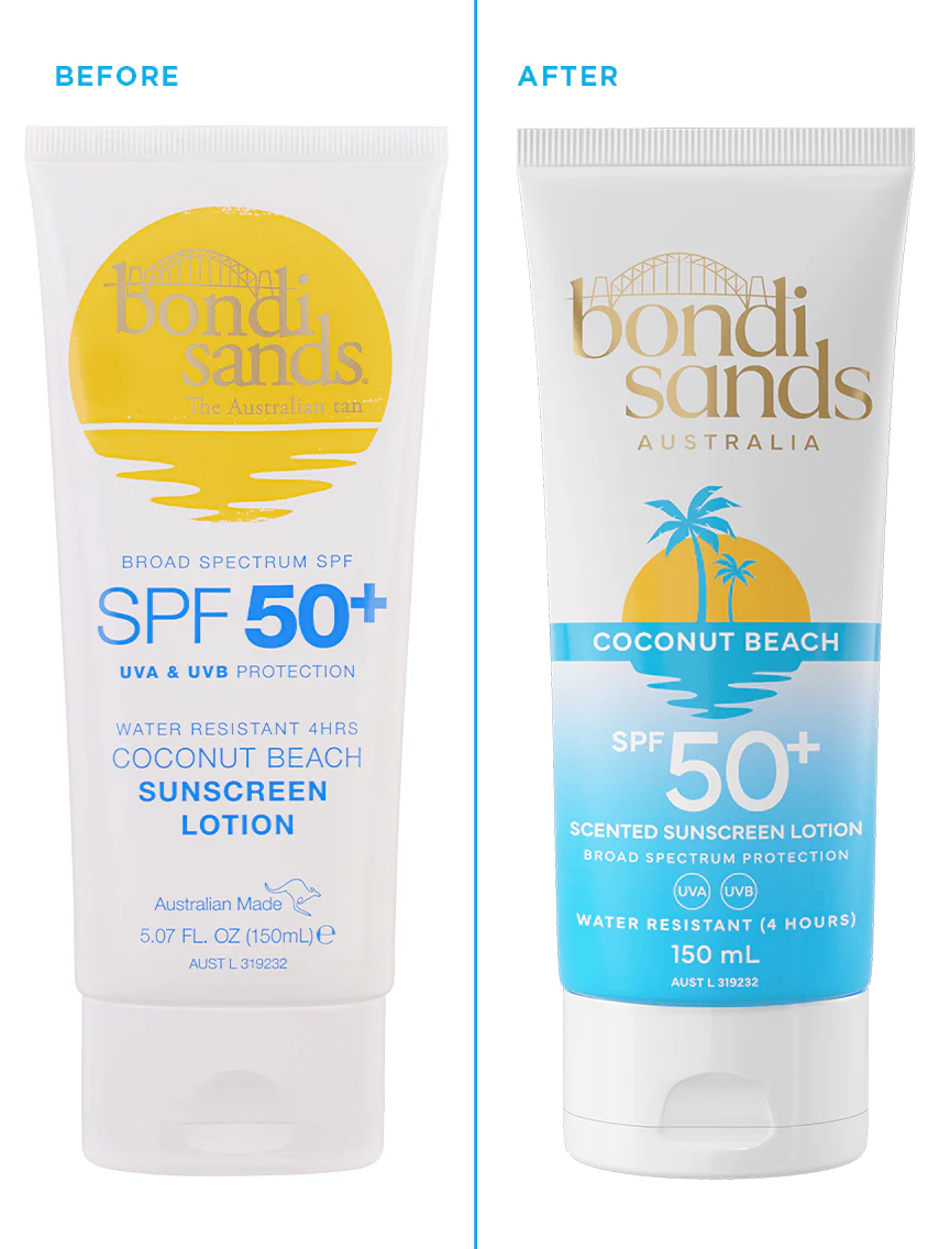 SPF 50+ Body Sunscreen Lotion Coconut Beach Scent - Image 4
